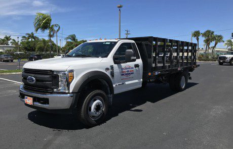 F-550 16′ FlatBed With LiftGate (With Sides)-2